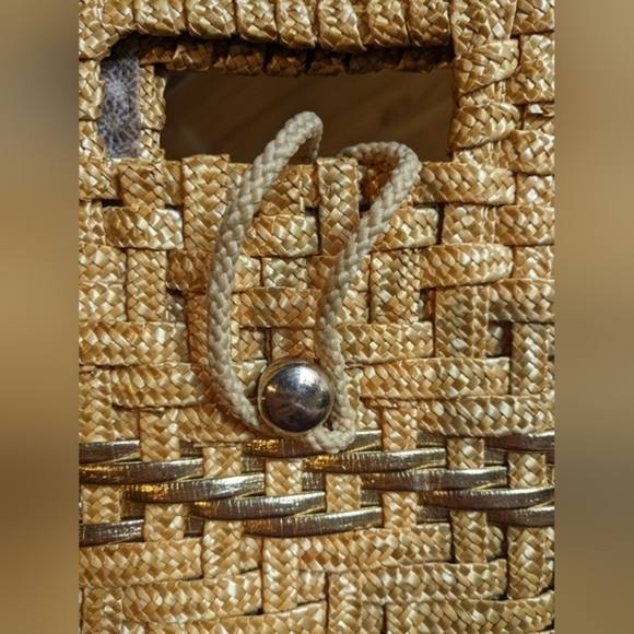 Unbranded Made in Italy Woven Clutch w/ Crossbody Strap - Picture 2 of 10